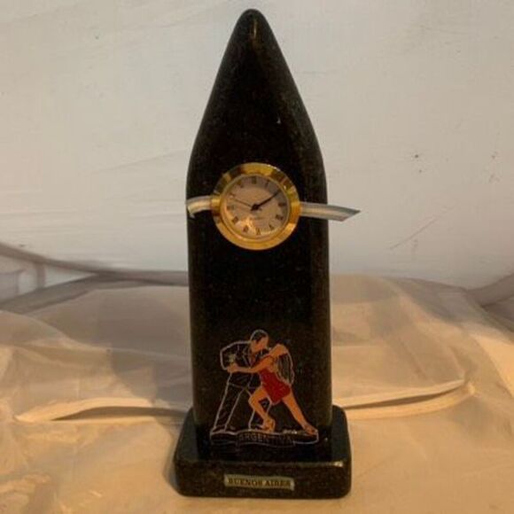 Buenos Aires Argentina Dancing Clock Souvenir - Picture 1 of 9